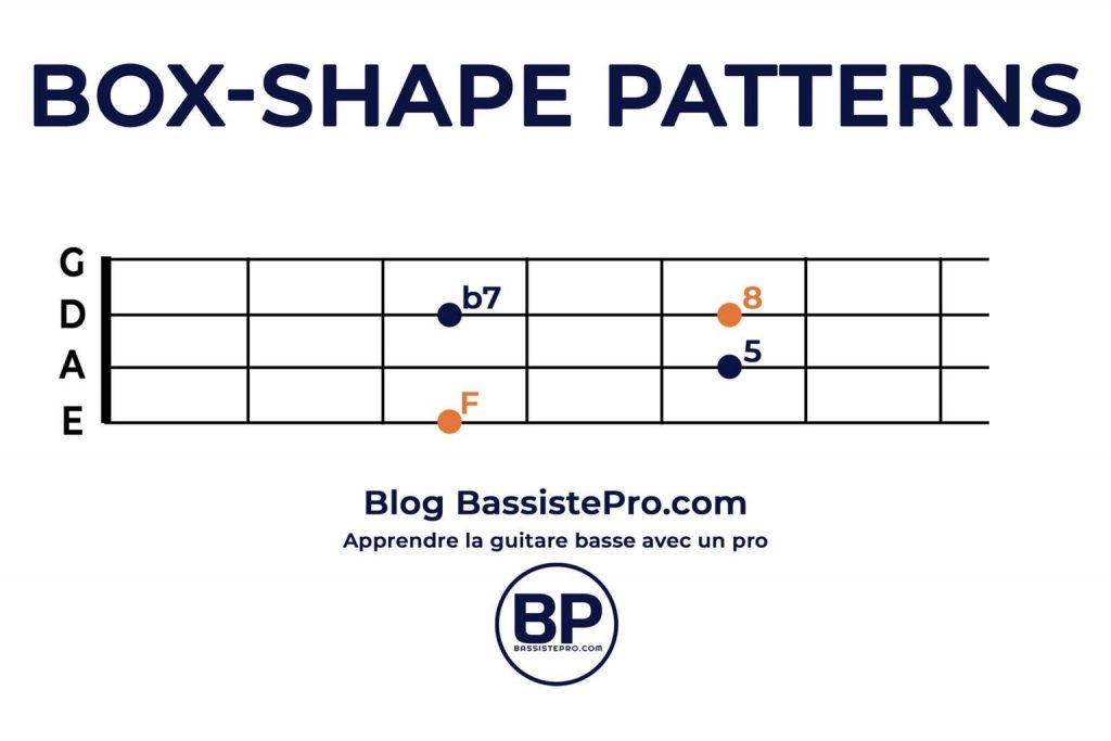 box shape patterns apprendre le blues a la basse 1 8 b7 5
